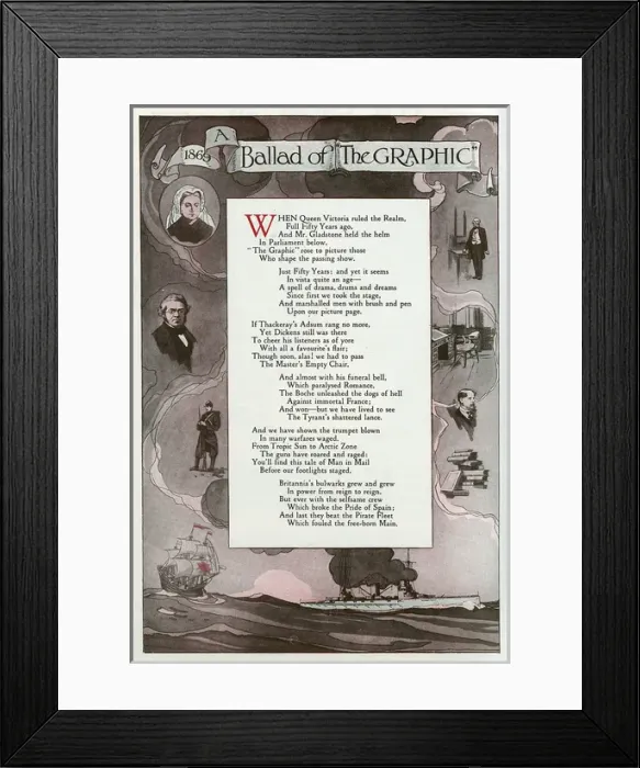 Framed Print : The Ballad of the Graphic Framed Print : The Ballad of the Graphic