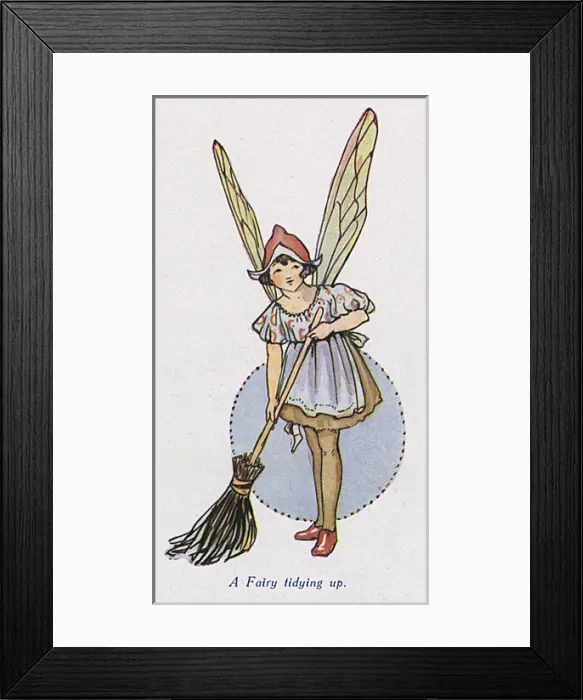 Framed Print : Fairy tidying up Framed Print : Fairy tidying up