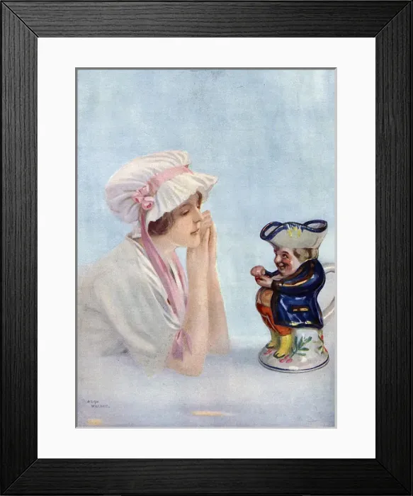 Framed Print : My Uncle Toby by Hugh Williams - toby jug Framed Print : My Uncle Toby by Hugh Williams - toby jug