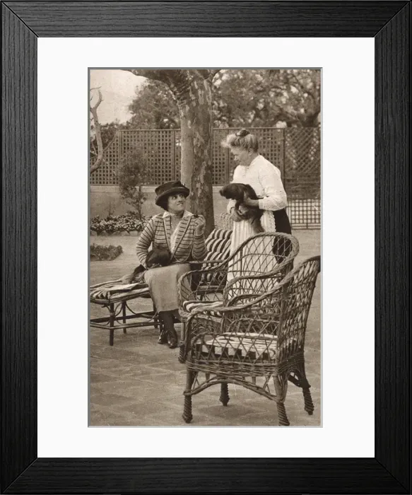 Framed Print : Edith Wharton at home on the Riviera Framed Print : Edith Wharton at home on the Riviera