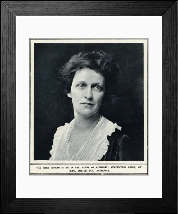 Framed Print : Nancy Viscountess Astor Framed Print : Nancy Viscountess Astor