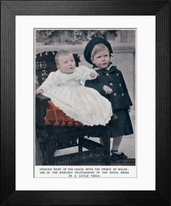 Framed Print : Princess Mary & Prince Edward 1897
