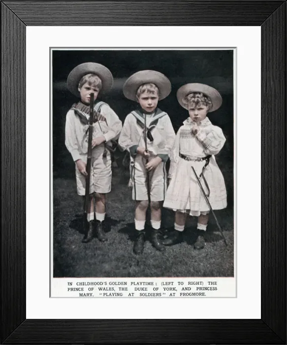 Framed Print : Prince David, Prince Albert & Princess Mary Framed Print : Prince David, Prince Albert & Princess Mary