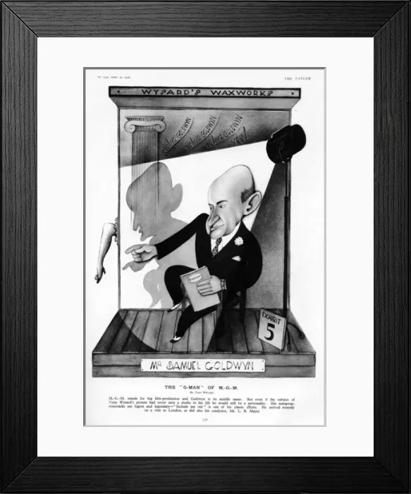 Framed Print : Samuel Goldwyn by Tony Wysard Framed Print : Samuel Goldwyn by Tony Wysard