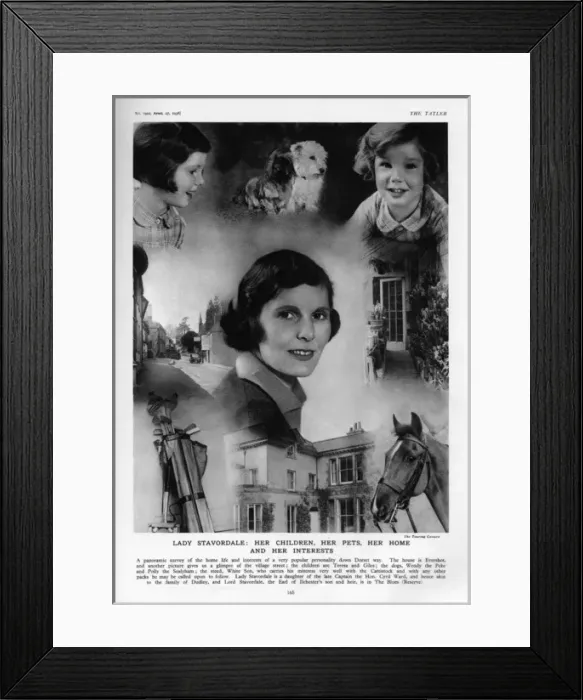 Framed Print : Lady Stavordale and her interests Framed Print : Lady Stavordale and her interests