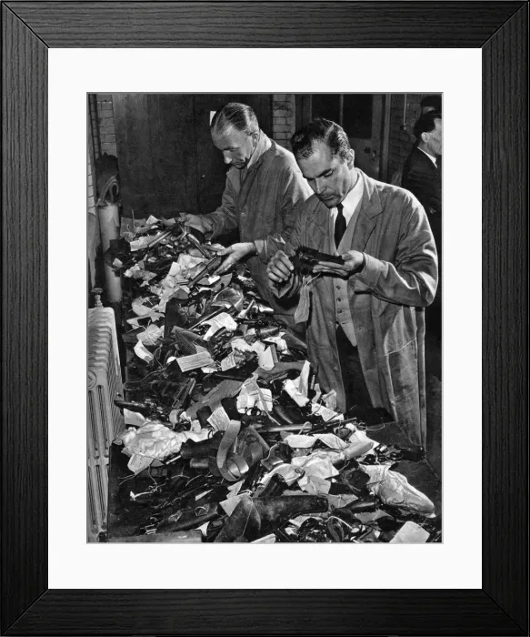 Framed Print : Gun Amnesty 1961 Framed Print : Gun Amnesty 1961