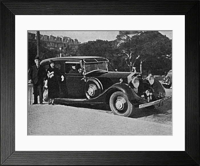 Framed Print : Mr and Mrs Wertheimer with their Rolls-Royce, 1935 Framed Print : Mr and Mrs Wertheimer with their Rolls-Royce, 1935