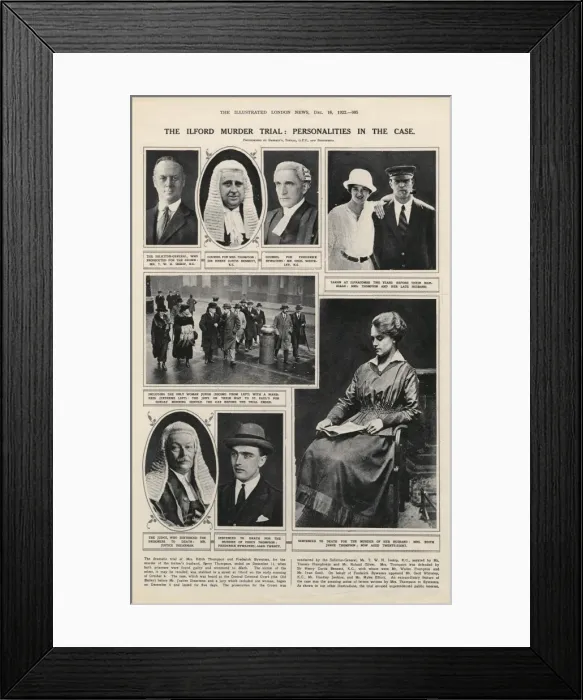 Framed Print : Ilford murders - personalities in the case Framed Print : Ilford murders - personalities in the case