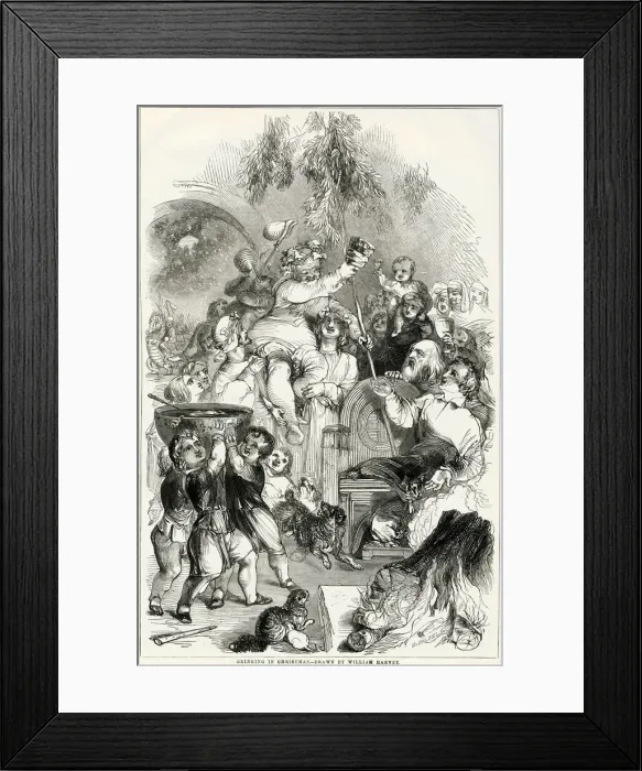 Framed Print : Bringing in Christmas Framed Print : Bringing in Christmas