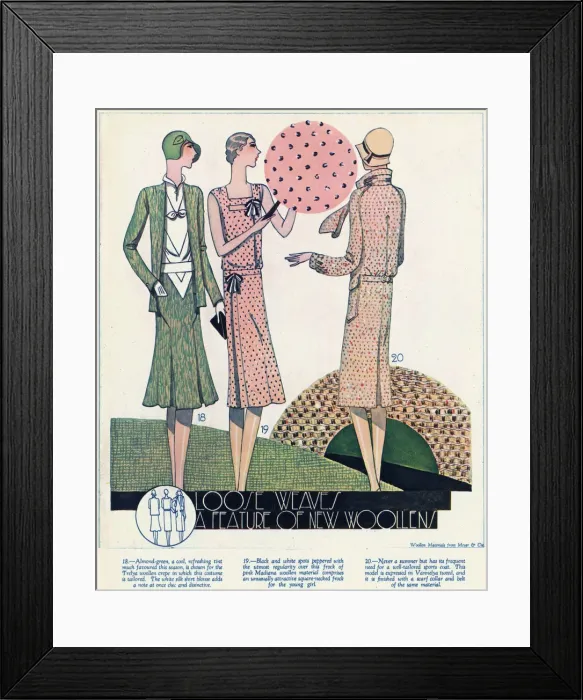 Framed Print : Womens clothing 1929 Framed Print : Womens clothing 1929