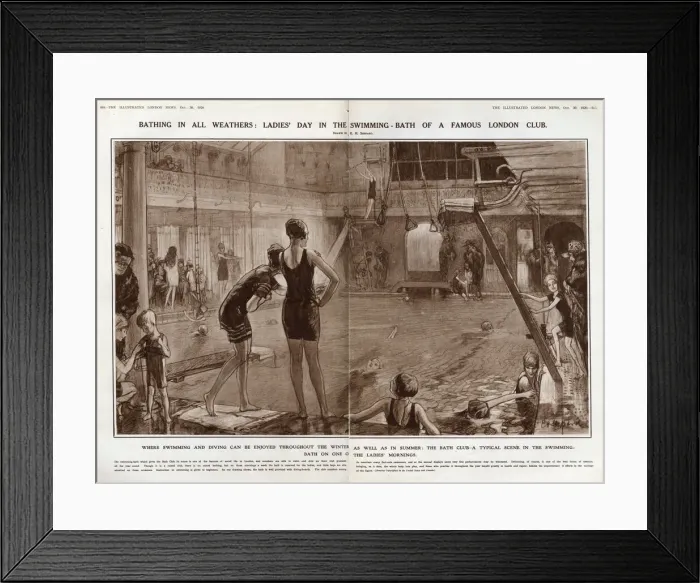Framed Print : Ladies day in the swimming-bath Ladies day in the swimming-bath Framed Print : Ladies day in the swimming-bath Ladies day in the swimming-bath