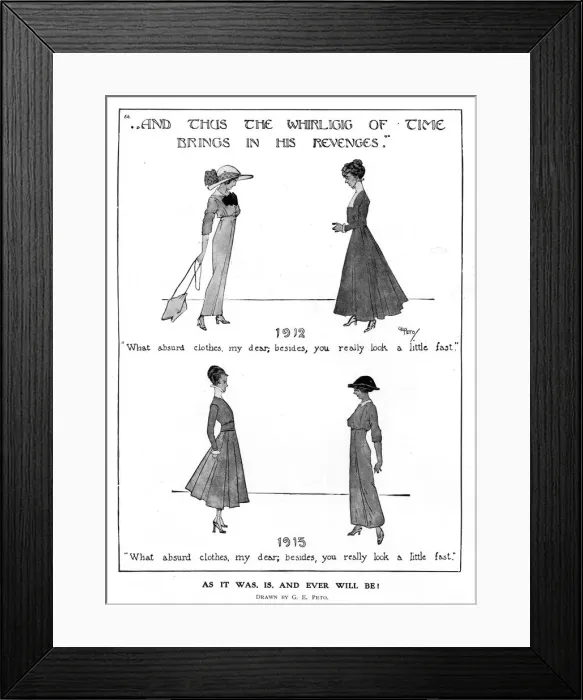 Framed Print : WW1 fashion - As it was. Is. And Ever Will Be
