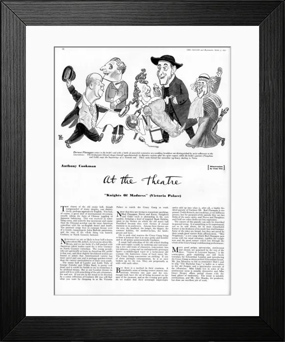 Framed Print : At the theatre, Knights of Madness, Victoria Palace Framed Print : At the theatre, Knights of Madness, Victoria Palace