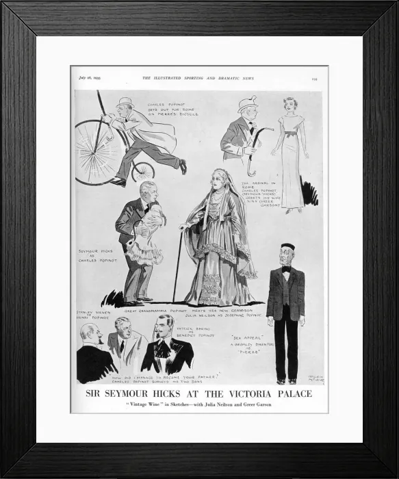 Framed Print : Sir Seymour Hicks at the Victoria Palace Framed Print : Sir Seymour Hicks at the Victoria Palace