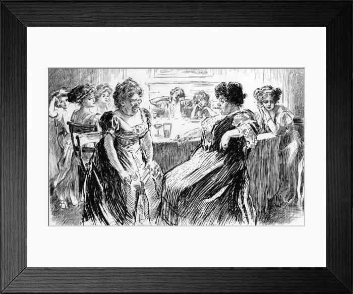 Framed Print : When Women Vote by Charles Dana Gibson