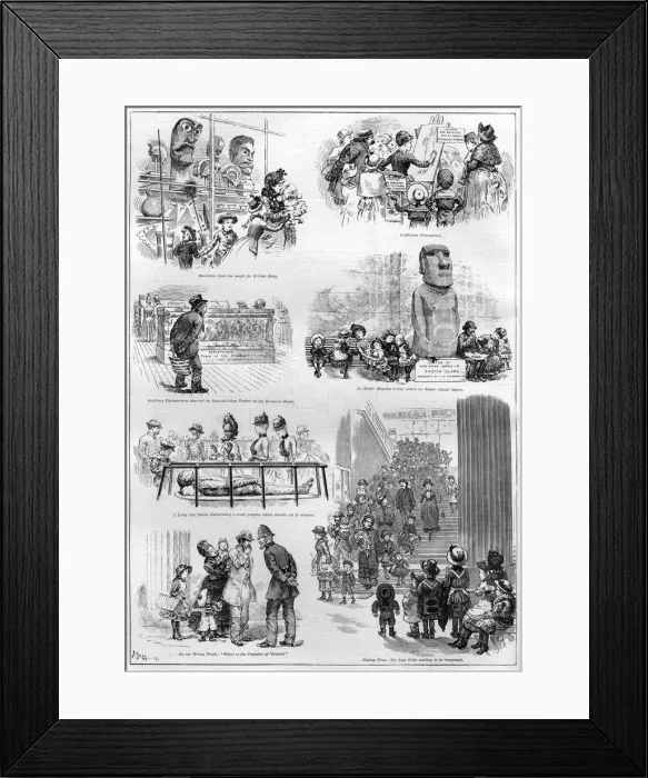 Framed Print : Easter Monday Bank Holiday at the British Museum
