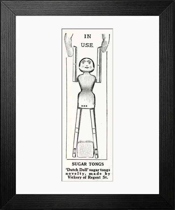 Framed Print : Christmas present - Dutch doll sugar tongs 1922 Framed Print : Christmas present - Dutch doll sugar tongs 1922