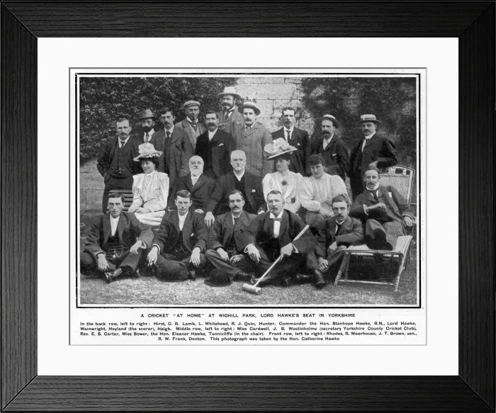 Framed Print : A cricket at home at Wighill Park, 1901 Framed Print : A cricket at home at Wighill Park, 1901