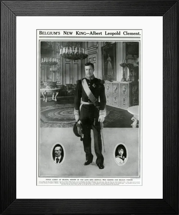 Framed Print : Albert I of Belgium Framed Print : Albert I of Belgium