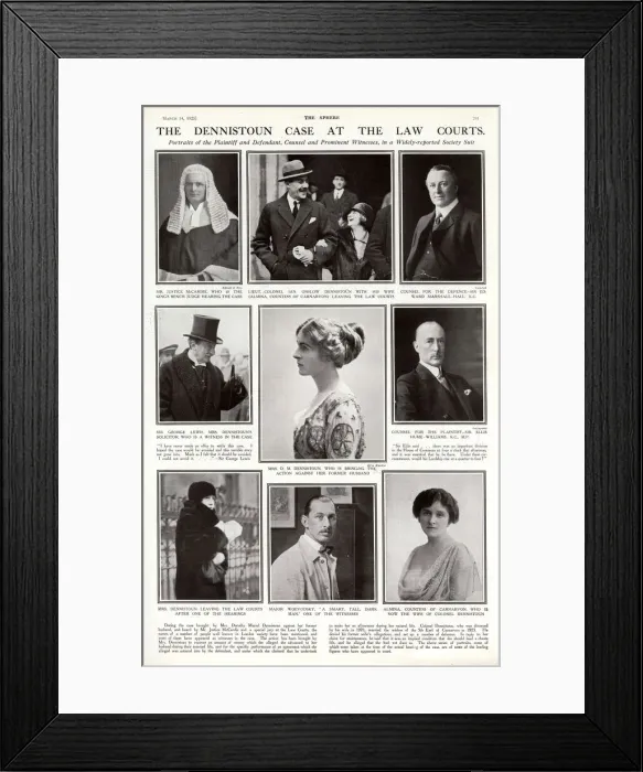 Framed Print : The Dennistoun case in the law courts Framed Print : The Dennistoun case in the law courts