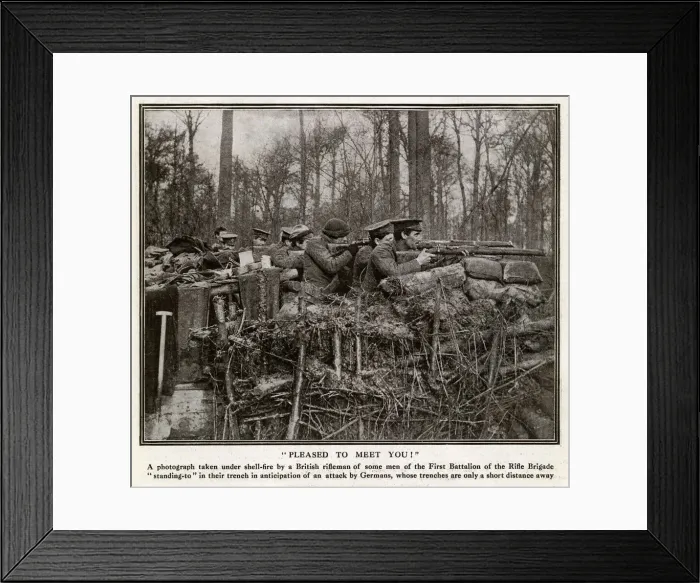 Framed Print : 1st Battalion Rifle Brigade Framed Print : 1st Battalion Rifle Brigade