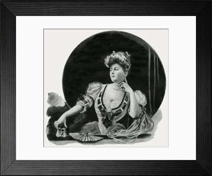Framed Print : Women theatre goer 1905 Framed Print : Women theatre goer 1905