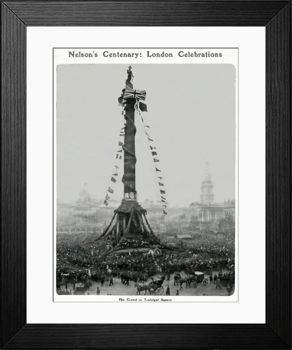 Framed Print : Nelsons Centenary: London Celebrations 1905