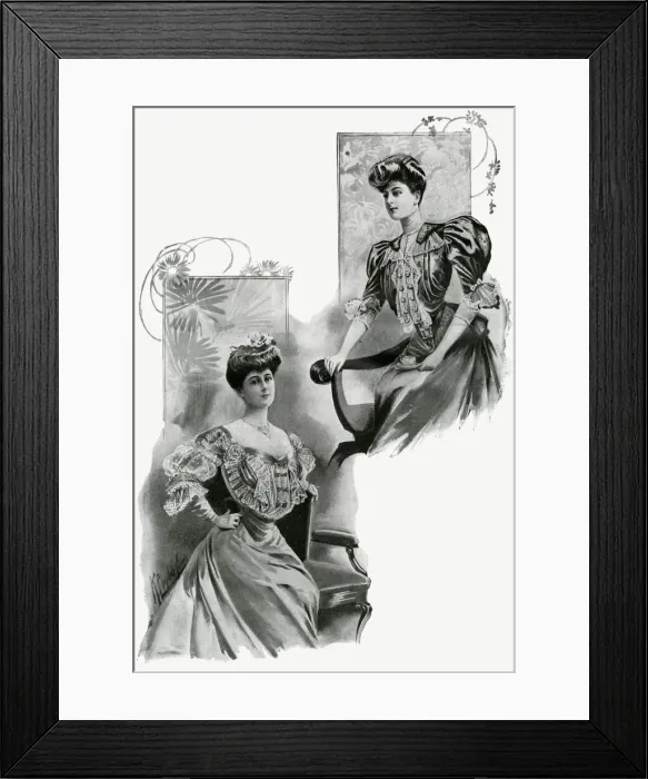 Framed Print : Womens blouses 1905 Framed Print : Womens blouses 1905