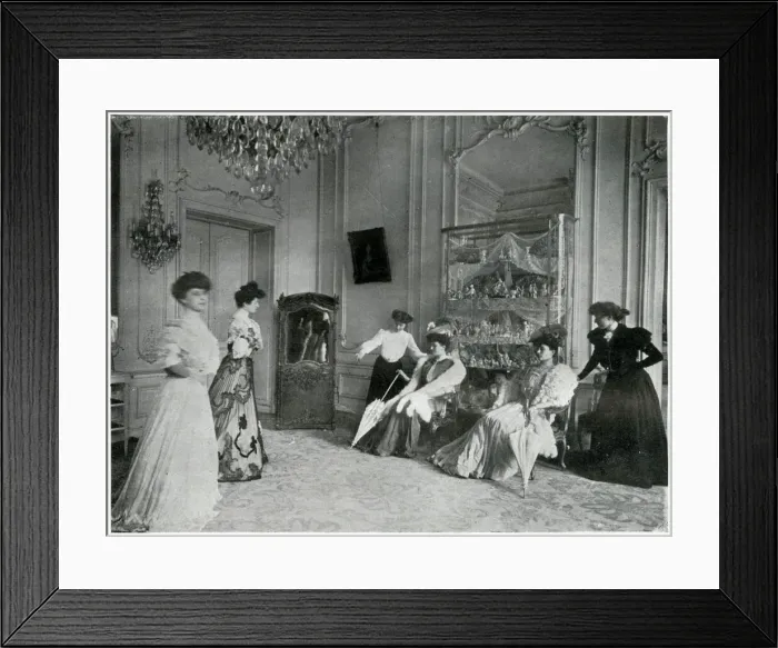 Framed Print : Fashion House latest Paris dresses 1905