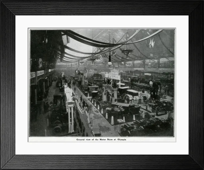 Framed Print : Motor show at Olympia 1905 Framed Print : Motor show at Olympia 1905