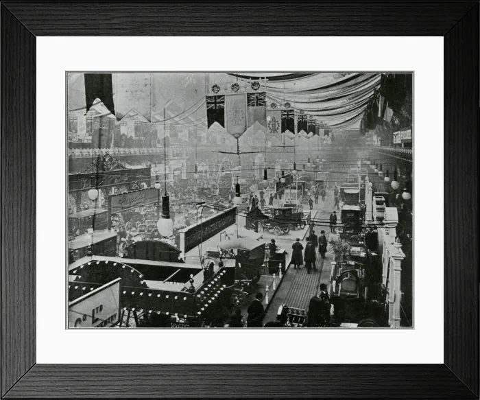 Framed Print : Automobile exhibition 1905 Framed Print : Automobile exhibition 1905