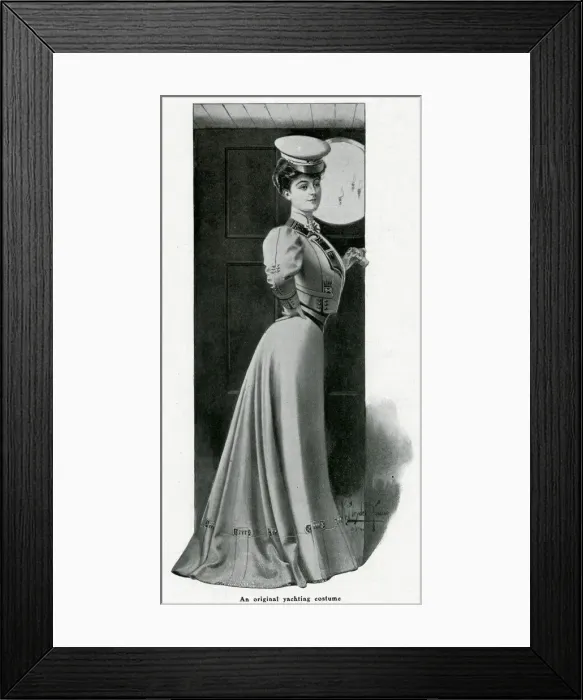 Framed Print : Yachting costume 1906 Framed Print : Yachting costume 1906