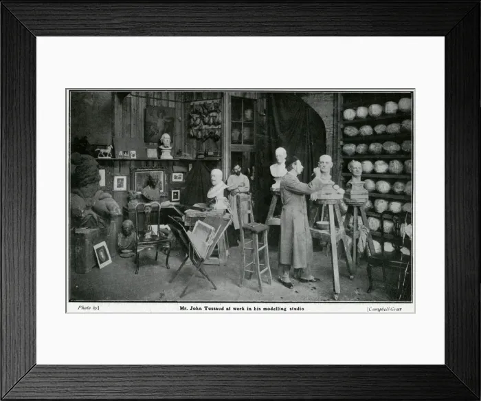 Framed Print : John Tussaud in studio 1905 John Tussaud in his studio 1905 Framed Print : John Tussaud in studio 1905 John Tussaud in his studio 1905