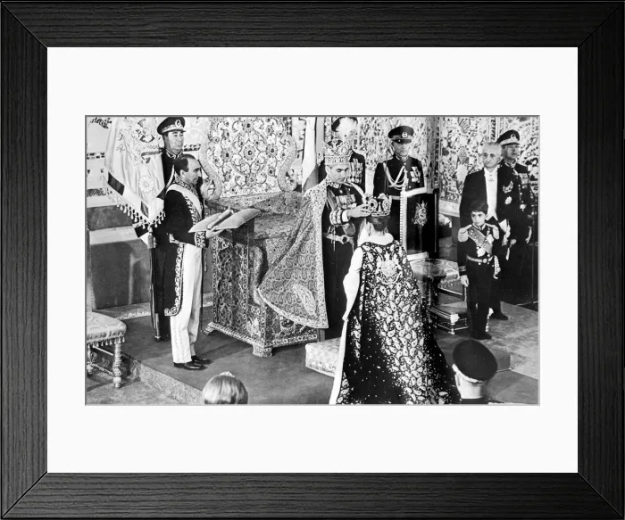 Framed Print : The Coronation of the Shah of Iran Framed Print : The Coronation of the Shah of Iran