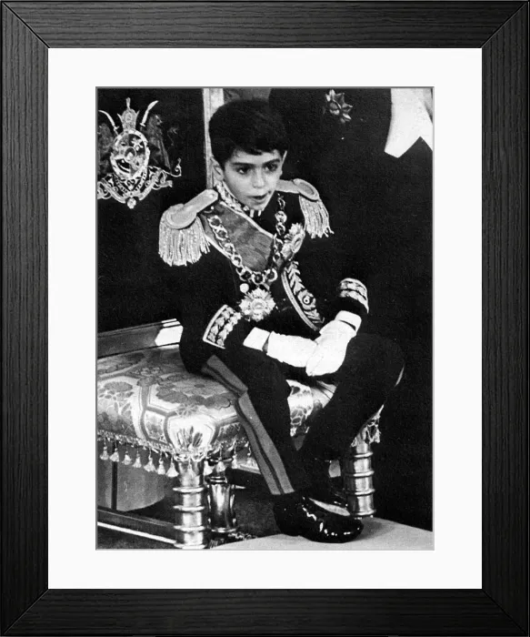 Framed Print : Reza Pahlavi, Crown Prince of Iran - Shahs Coronation