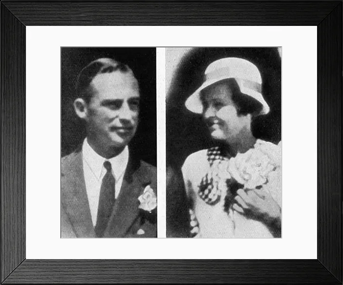 Framed Print : Herman and Katherine Rogers, friends of Wallis Simpson Framed Print : Herman and Katherine Rogers, friends of Wallis Simpson