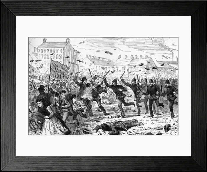 Framed Print : The riots in Belfast Framed Print : The riots in Belfast