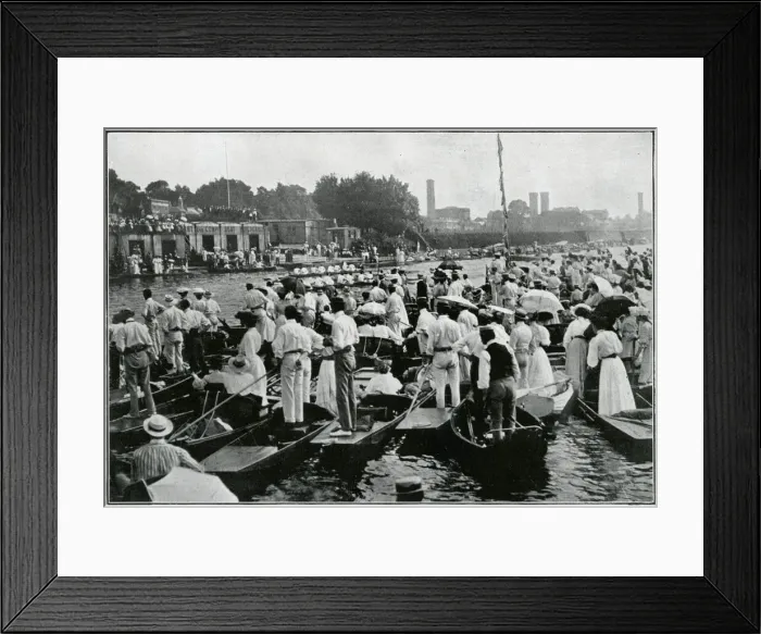Framed Print : Regatta at Kingston-On-Thames 1906 Framed Print : Regatta at Kingston-On-Thames 1906