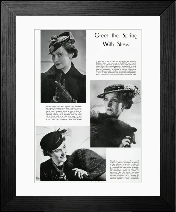 Framed Print : Greet the Spring with straw 1937 Framed Print : Greet the Spring with straw 1937