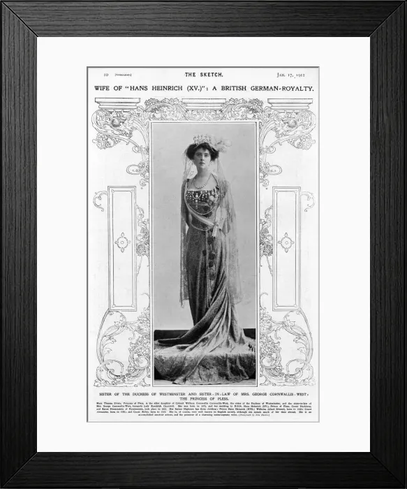 Framed Print : The Princess of Pless Framed Print : The Princess of Pless