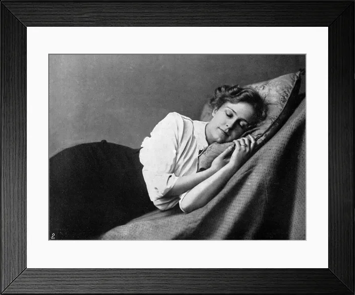 Framed Print : Pauline Chase asleep Framed Print : Pauline Chase asleep