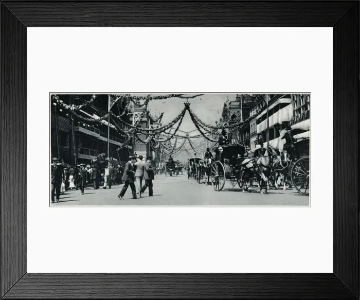 Framed Print : St. Jamess Street, Coronation of King Edward VII 1902 Framed Print : St. Jamess Street, Coronation of King Edward VII 1902