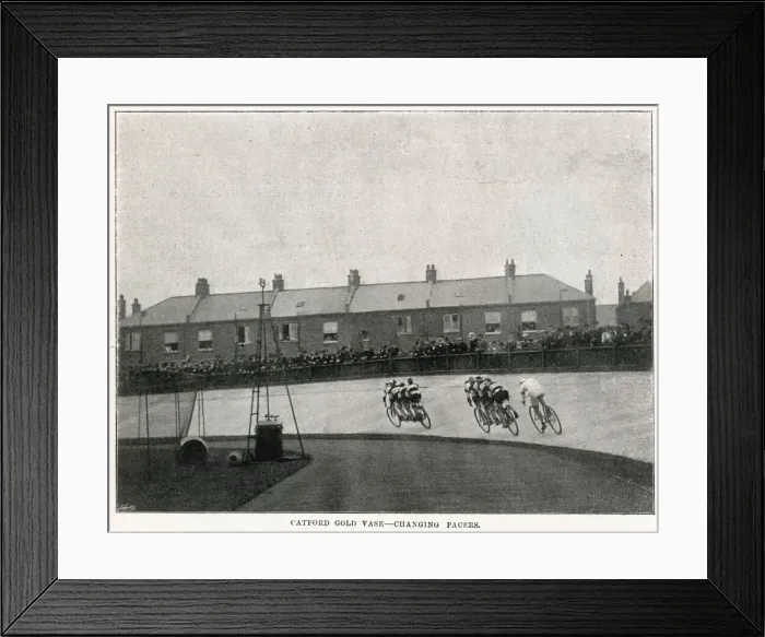 Framed Print : Catford Gold Vase - cycling event 1897 Framed Print : Catford Gold Vase - cycling event 1897