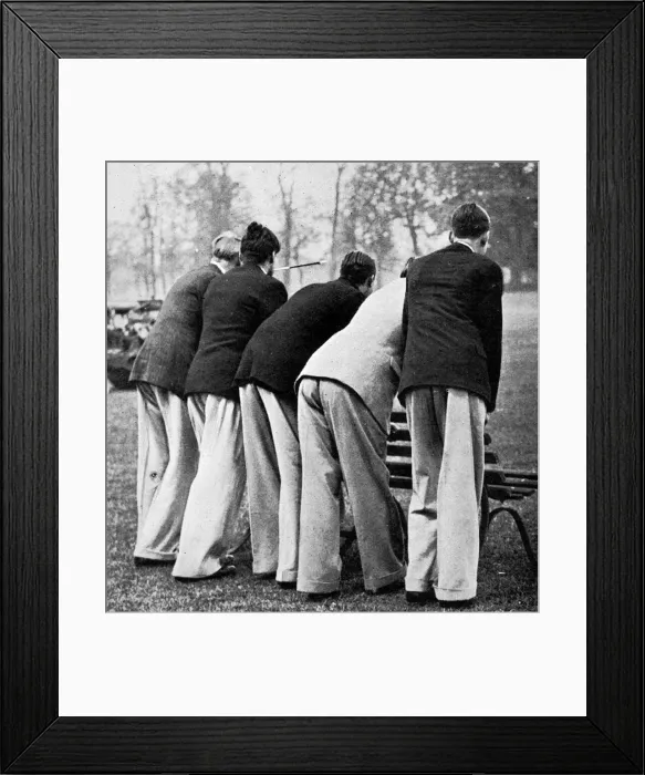 Framed Print : Cambridge students wearing Oxford bags Framed Print : Cambridge students wearing Oxford bags