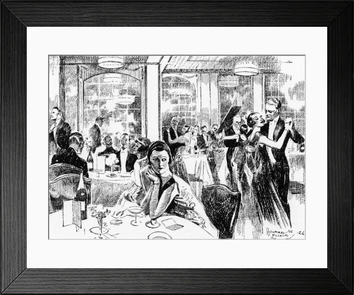Framed Print : Supper dance in progress at Kettner s Framed Print : Supper dance in progress at Kettner s