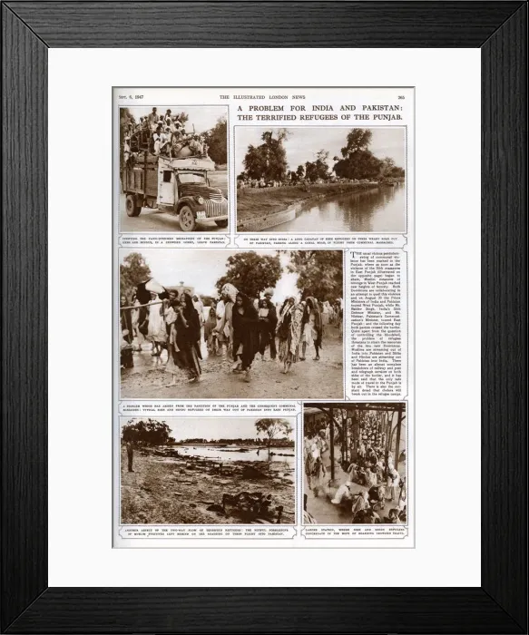 Framed Print : A problem for India and Pakistan, Partition 1947 Framed Print : A problem for India and Pakistan, Partition 1947
