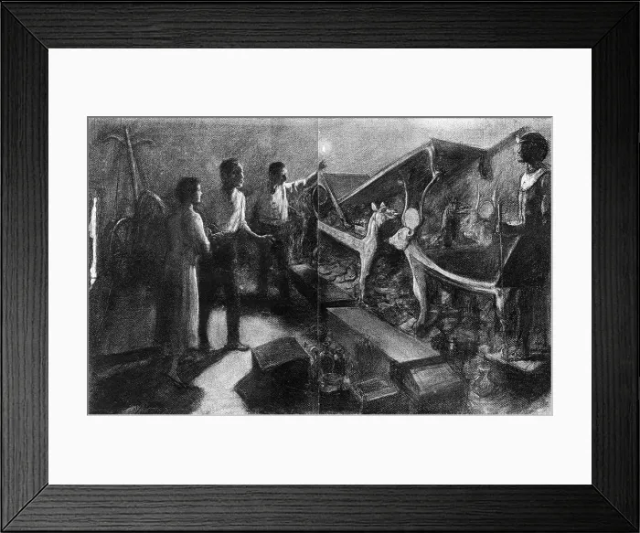 Framed Print : First inspection of Tutankhamun's tomb Framed Print : First inspection of Tutankhamun's tomb