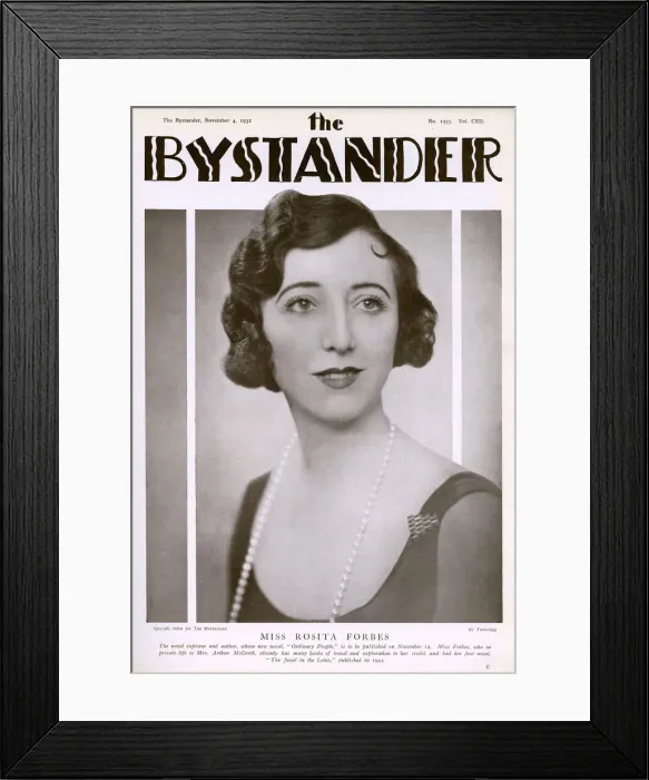 Framed Print : Bystander cover featuring Rosita Forbes