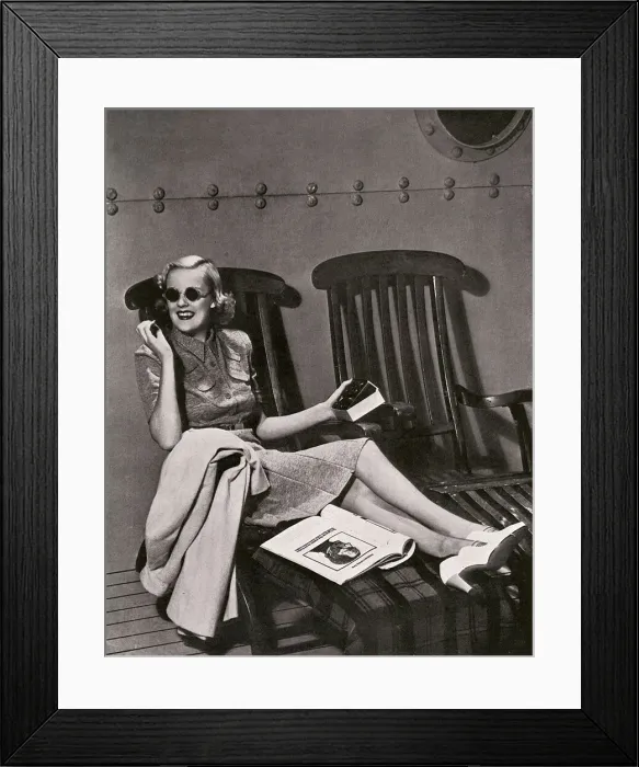 Framed Print : Fashion for a September cruise, 1939 Framed Print : Fashion for a September cruise, 1939