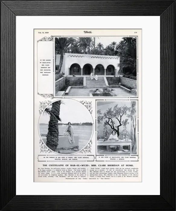 Framed Print : Clare Sheridan at Bab-El-M Cid Framed Print : Clare Sheridan at Bab-El-M Cid